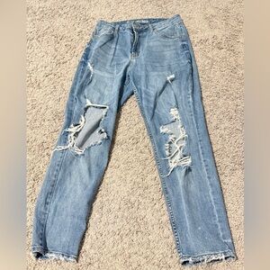 Wild Fable Light Blue Distressed Boyfriend Jeans